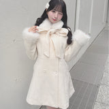 【予約商品 12月中旬発送】ボウタイウールコート