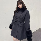 【予約商品 12月中旬発送】ボウタイウールコート