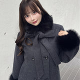 【予約商品 12月中旬発送】ボウタイウールコート