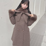 【予約商品 12月中旬発送】ボウタイウールコート