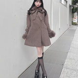 【予約商品 12月中旬発送】ボウタイウールコート