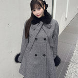 【予約商品 12月中旬発送】ボウタイウールコート