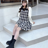 ファー付きキャミワンピース