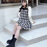 ファー付きキャミワンピース