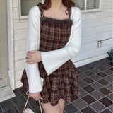 ファー付きキャミワンピース