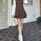 ファー付きキャミワンピース