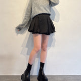 ベロアリボンワンショルニット