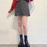 【予約商品 12月中旬発送】サイドスリット台形スカート