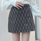 【予約商品 12月中旬発送】サイドスリット台形スカート