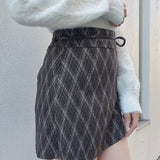 【予約商品 12月中旬発送】サイドスリット台形スカート