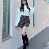 【予約商品 12月中旬発送】サイドスリット台形スカート