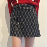 【予約商品 12月中旬発送】サイドスリット台形スカート