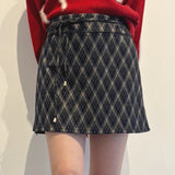 【予約商品 12月中旬発送】サイドスリット台形スカート