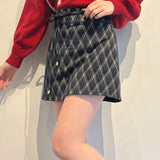 【予約商品 12月中旬発送】サイドスリット台形スカート