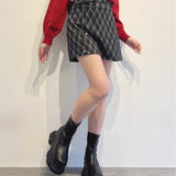 【予約商品 12月中旬発送】サイドスリット台形スカート