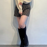 【予約商品 12月中旬発送】サイドスリット台形スカート