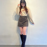 【予約商品 12月中旬発送】サイドスリット台形スカート