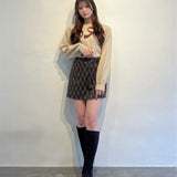 【予約商品 12月中旬発送】サイドスリット台形スカート