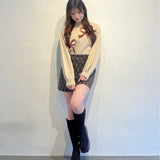 【予約商品 12月中旬発送】サイドスリット台形スカート