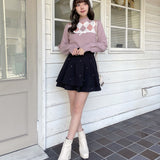 【予約商品 11月下旬発送】アーガイルリボンニット