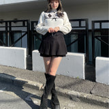 【予約商品 11月下旬発送】アーガイルリボンニット