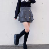 【予約商品 11月下旬発送】アーガイルリボンニット