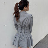 【予約商品 1月上旬発送】ロー切り替えテーラーワンピース