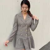 【予約商品 1月上旬発送】ロー切り替えテーラーワンピース