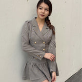 【予約商品 1月上旬発送】ロー切り替えテーラーワンピース