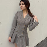 【予約商品 1月上旬発送】ロー切り替えテーラーワンピース