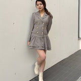 【予約商品 1月上旬発送】ロー切り替えテーラーワンピース