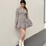 【予約商品 1月上旬発送】ロー切り替えテーラーワンピース