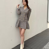 【予約商品 1月上旬発送】ロー切り替えテーラーワンピース