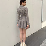 【予約商品 1月上旬発送】ロー切り替えテーラーワンピース