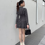 【予約商品 1月上旬発送】ロー切り替えテーラーワンピース