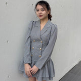 【予約商品 1月上旬発送】ロー切り替えテーラーワンピース