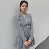 【予約商品 1月上旬発送】ロー切り替えテーラーワンピース