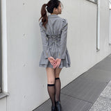 【予約商品 1月上旬発送】ロー切り替えテーラーワンピース