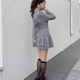 【予約商品 1月上旬発送】ロー切り替えテーラーワンピース