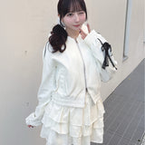 【セット購入10％割♡対象商品】レースラインパーカー