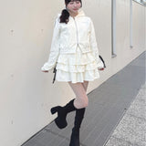 【セット購入10％割♡対象商品】レースラインパーカー