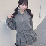 【セット購入10％割♡対象商品】レースラインパーカー