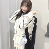 【セット購入10％割♡対象商品】レースラインパーカー