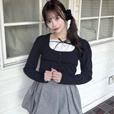 レイヤード風カットソー