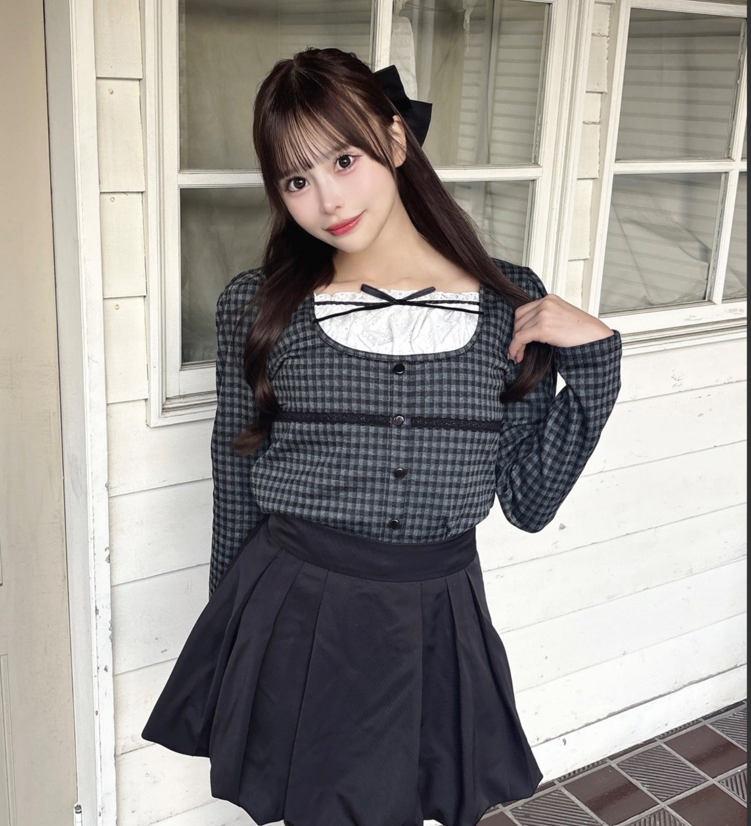 レイヤード風カットソー