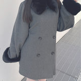 2wayファー付きコート