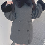 2wayファー付きコート