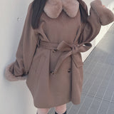 2wayファー付きコート