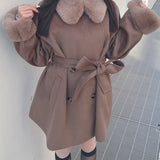 2wayファー付きコート