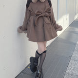 2wayファー付きコート